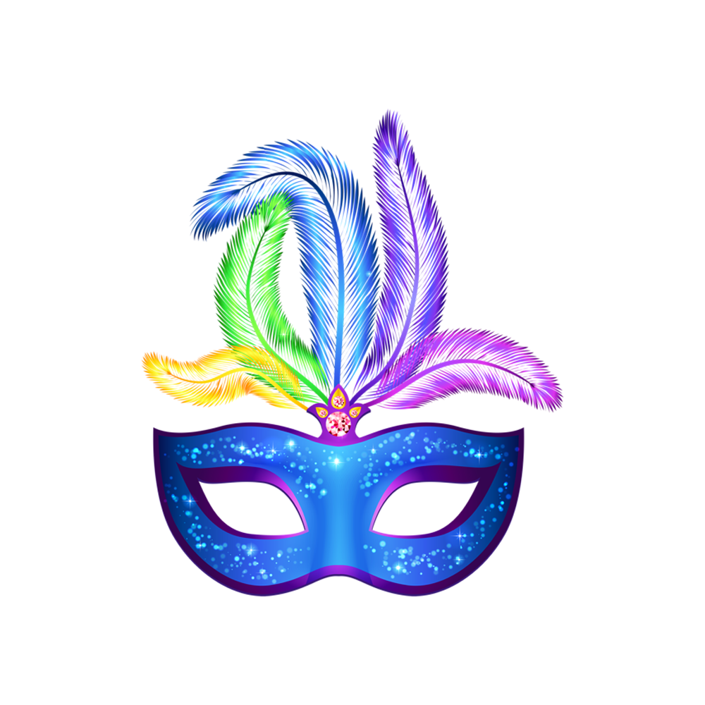 Mardi gras blue carnival mask images hd photo clipart