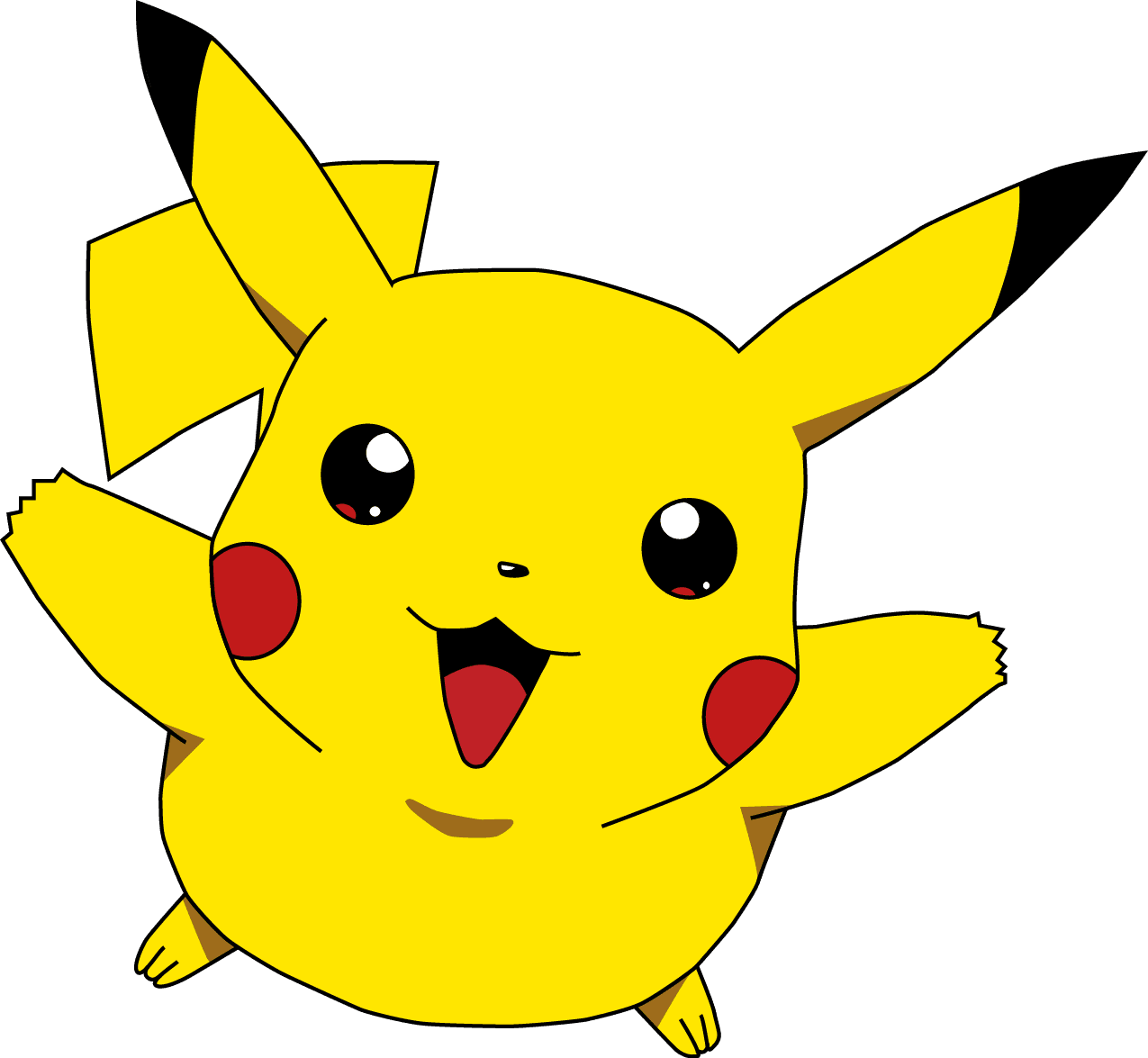 Pikachu pin page clipart vector