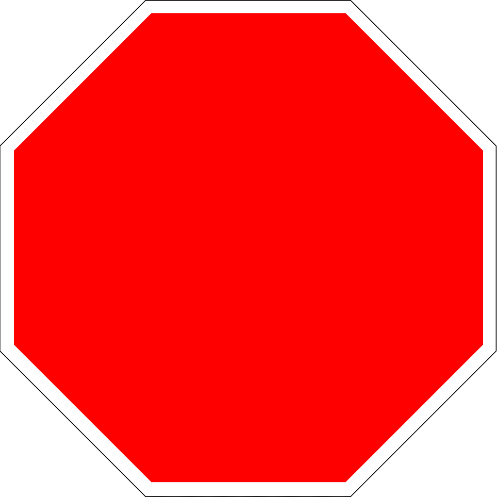 Blank stop sign images clipart