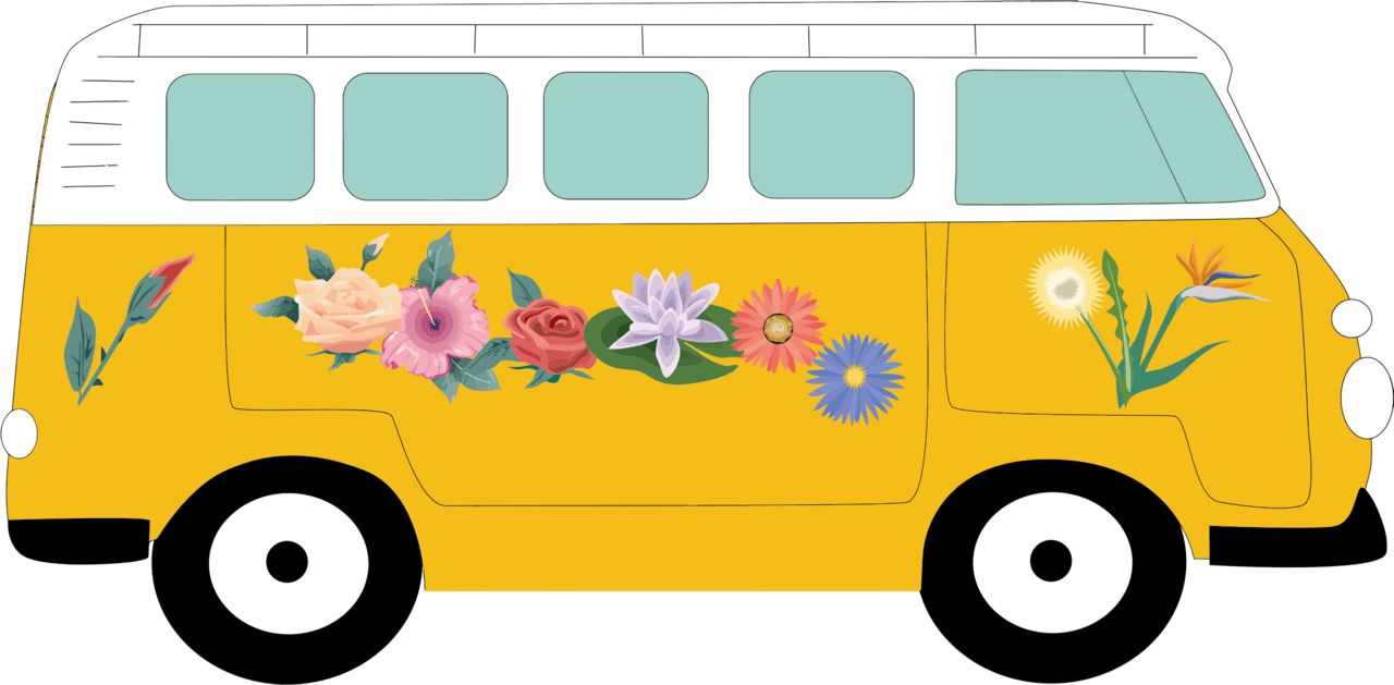 Hippie van clipart photo