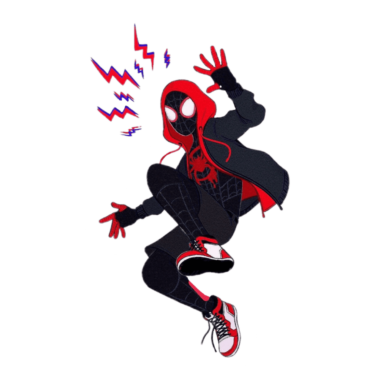 Spider man miles morales stickers clipart image