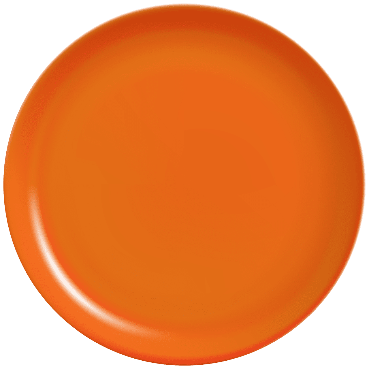 Orange plate clipart best image