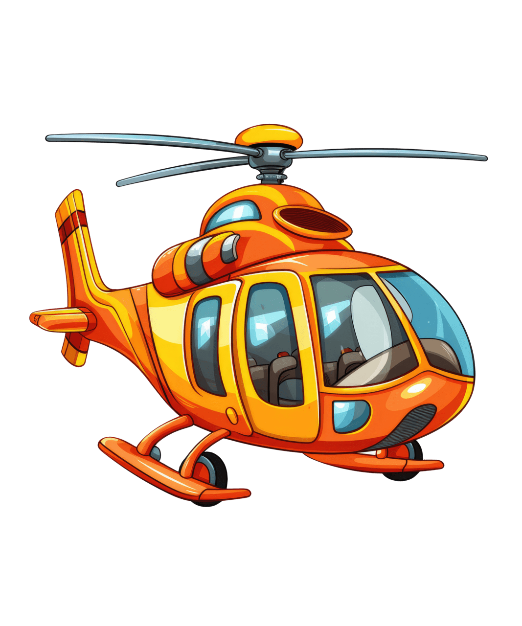 Helicopter page clipart free