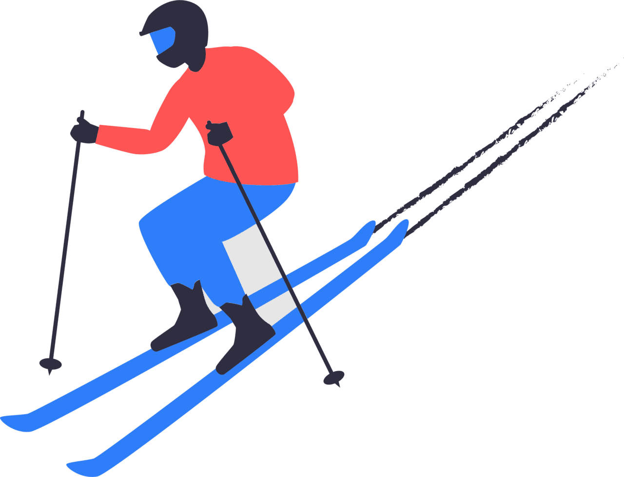 Ski vector clipart images 4