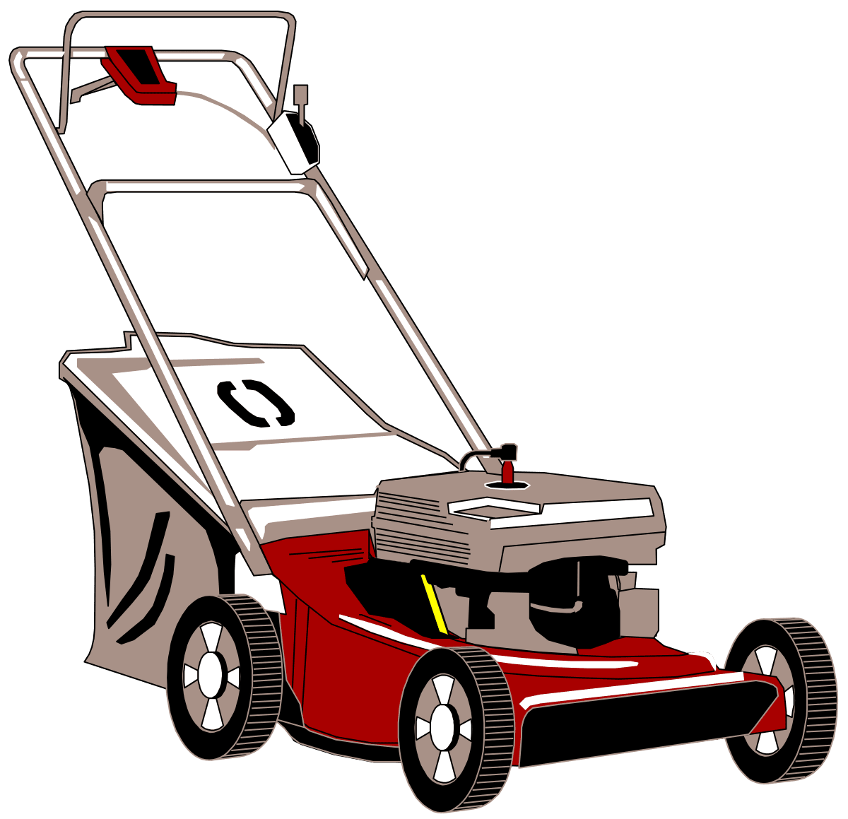 Lawn mower clipart picture