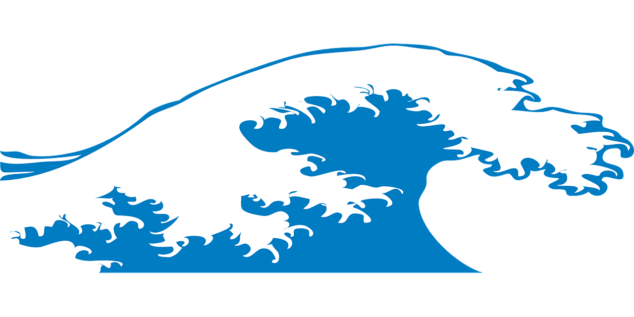 Ocean waves wave sea water vector graphic clipart