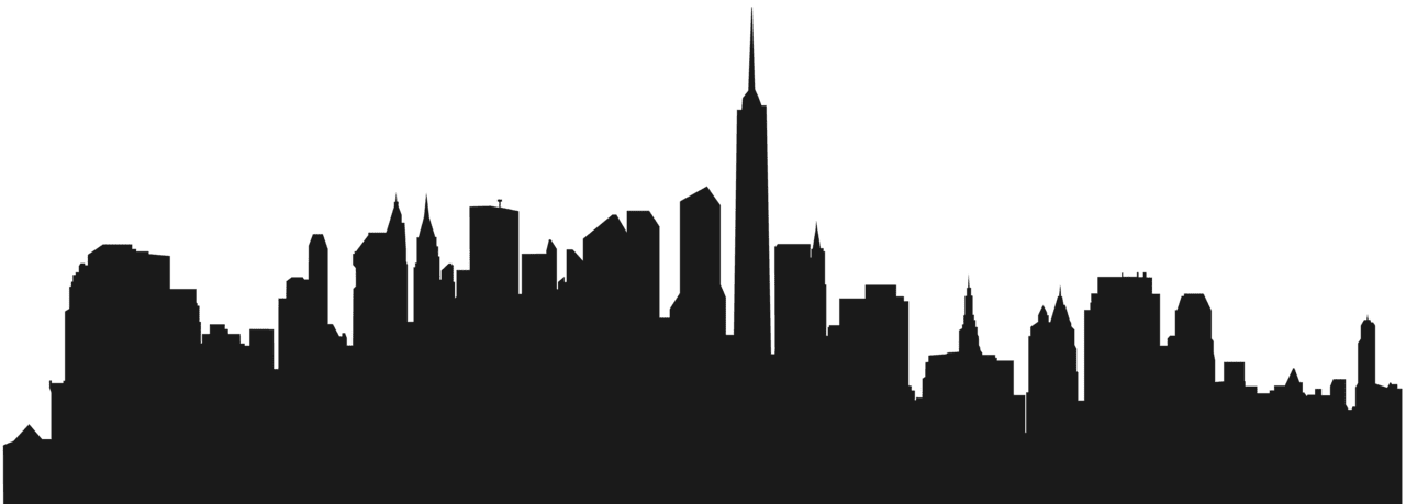 New york city build gs silhouette clipart clip art