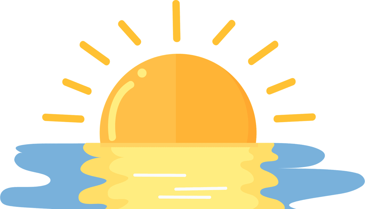 Sunrise vector clipart images
