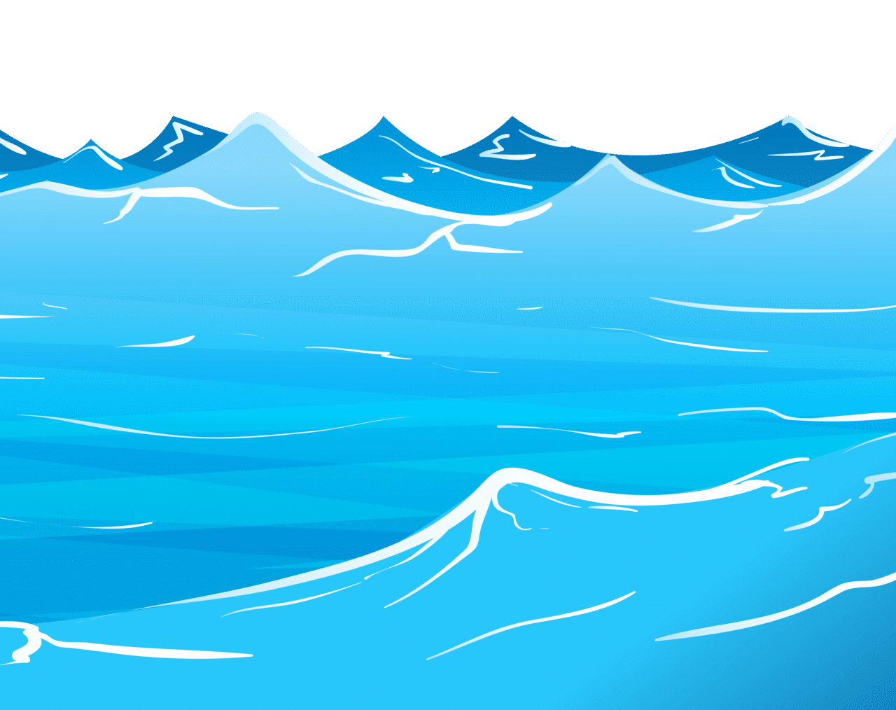 Ocean waves sea water clipart with background logos