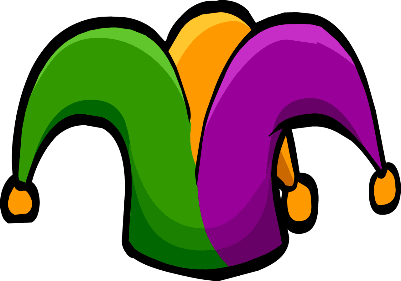 Mardi gras jester clipart free