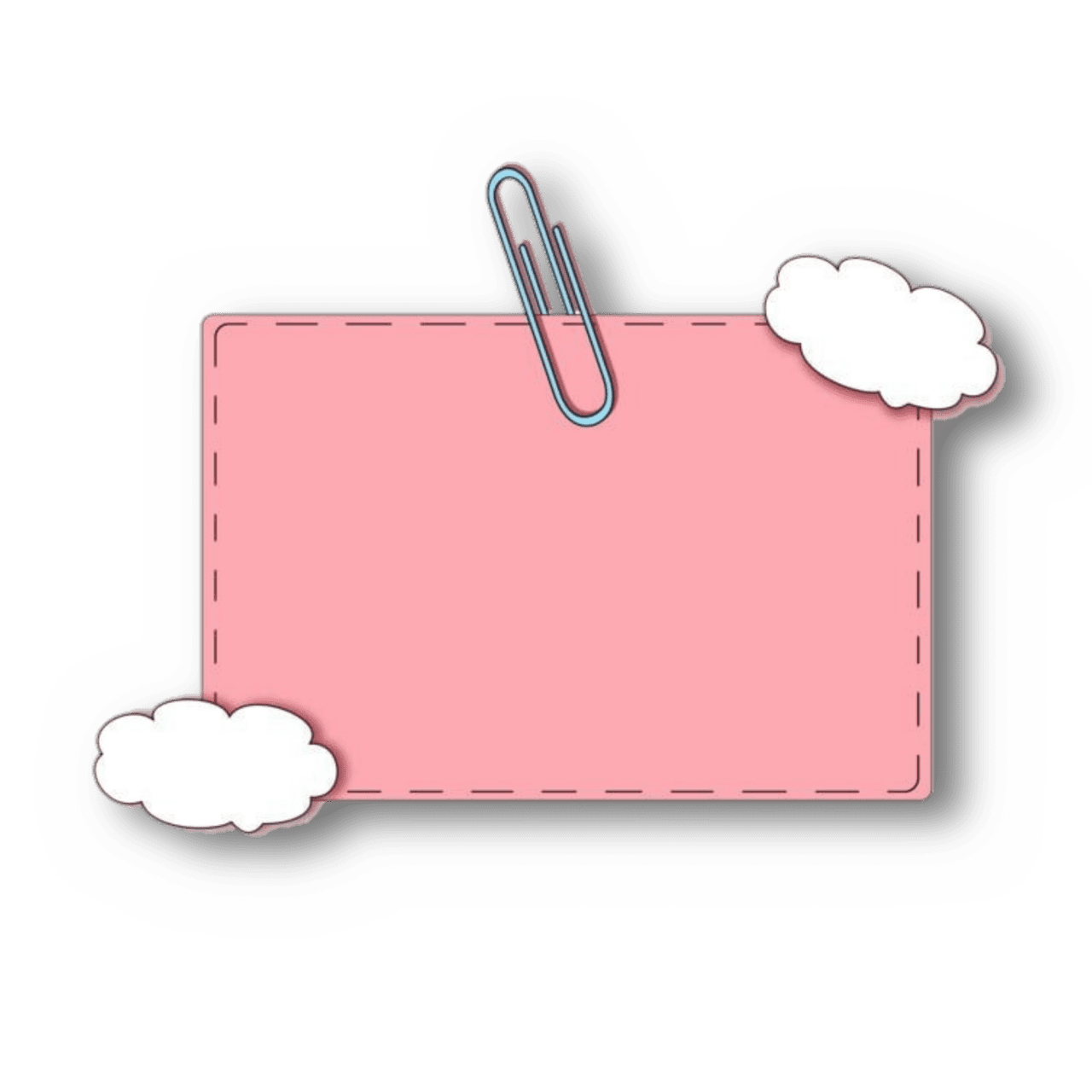 Sticky note page clipart free