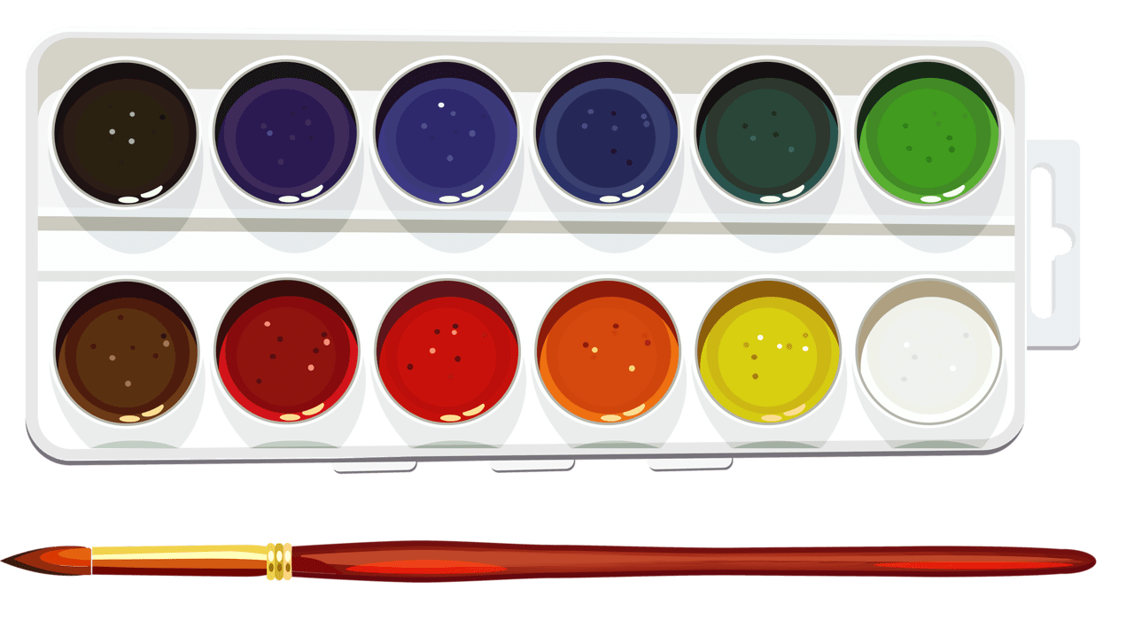 Paint palette clipart photo