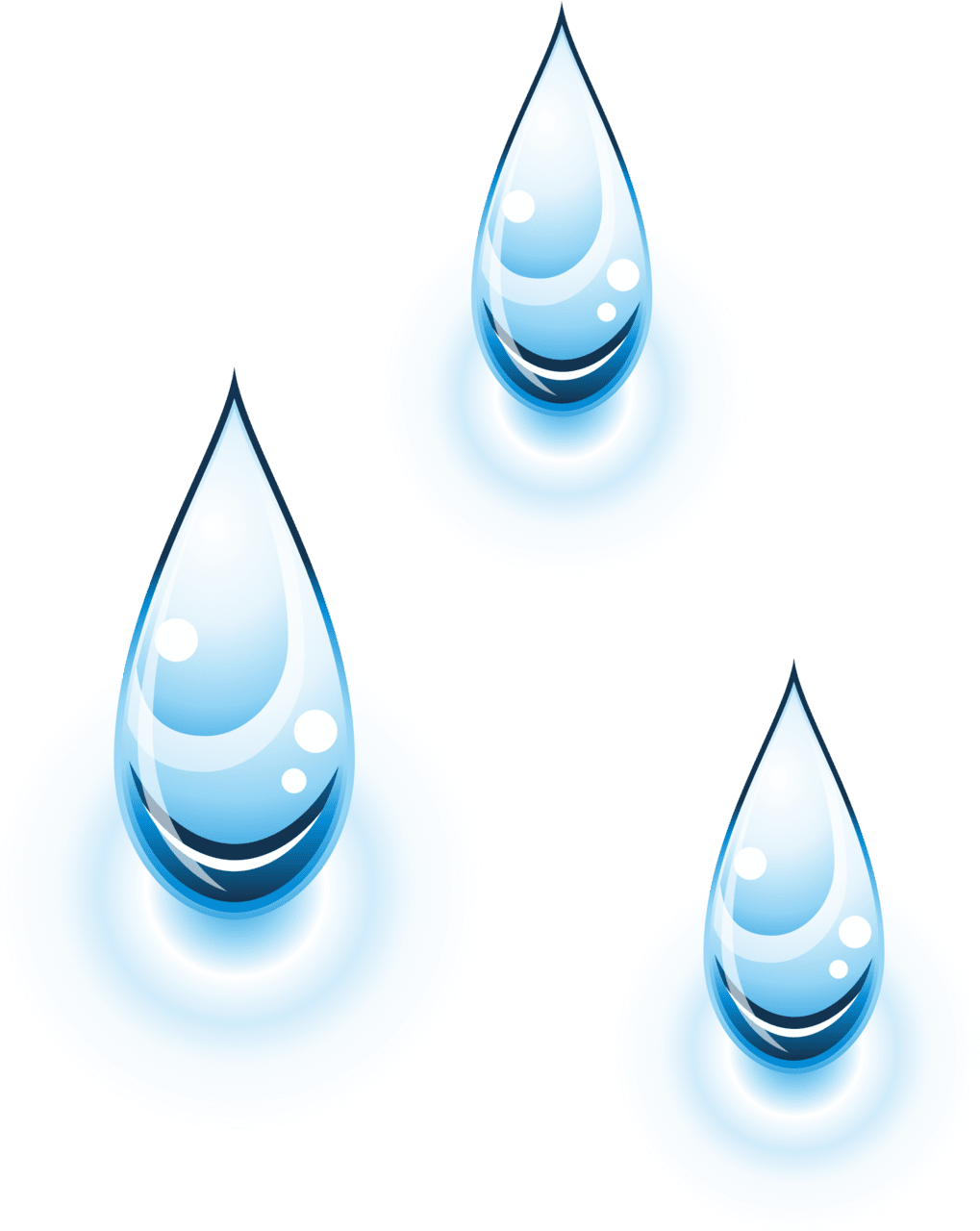 Rain water drop vector clipart images