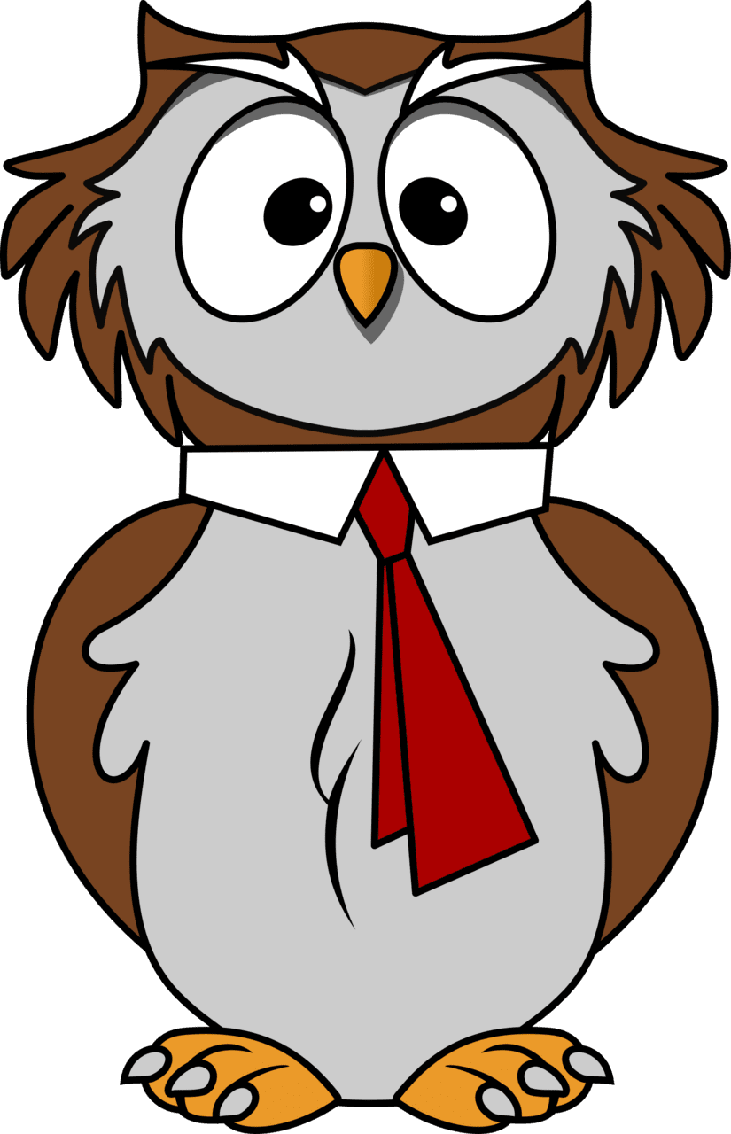 Tie owl clipart image