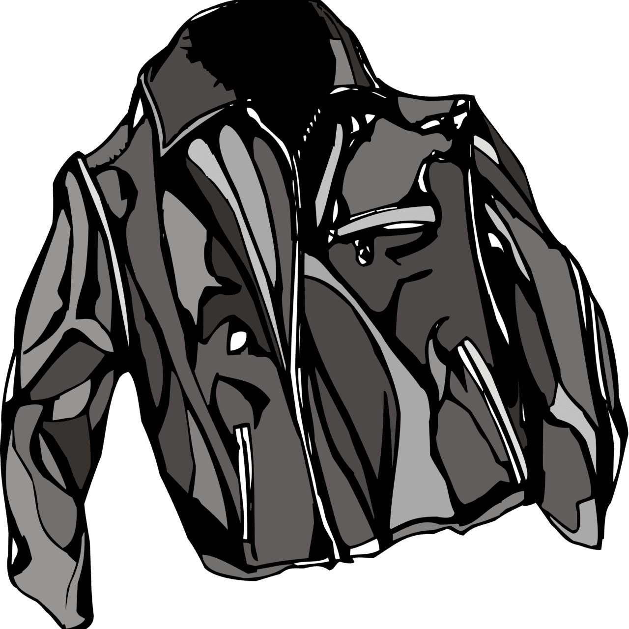 Leather jacket image size clipart