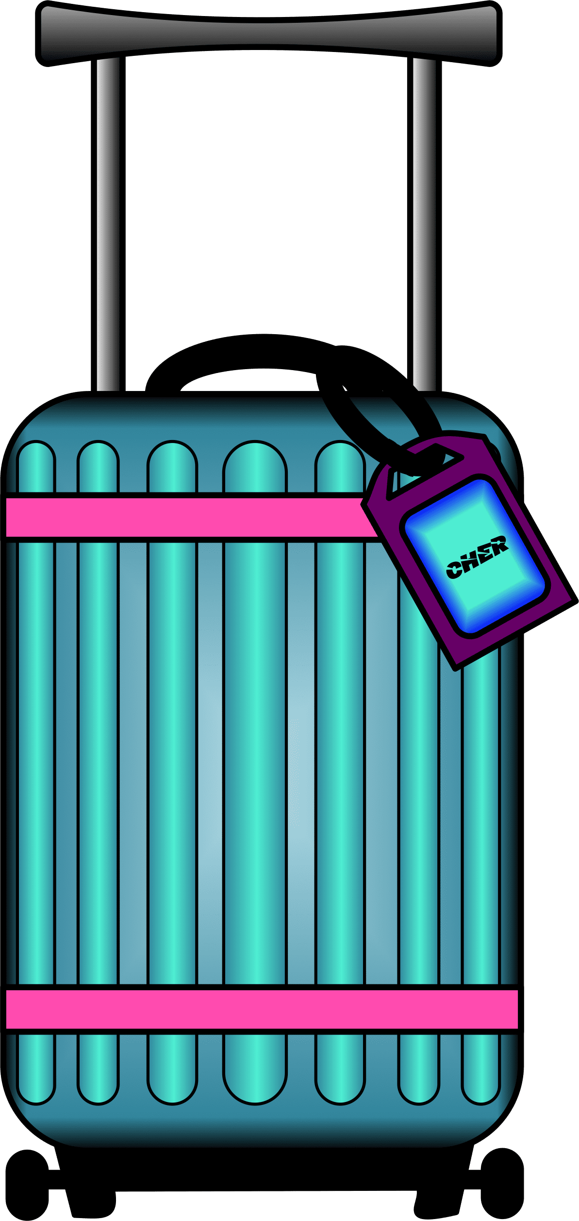 Luggage pin page clipart background