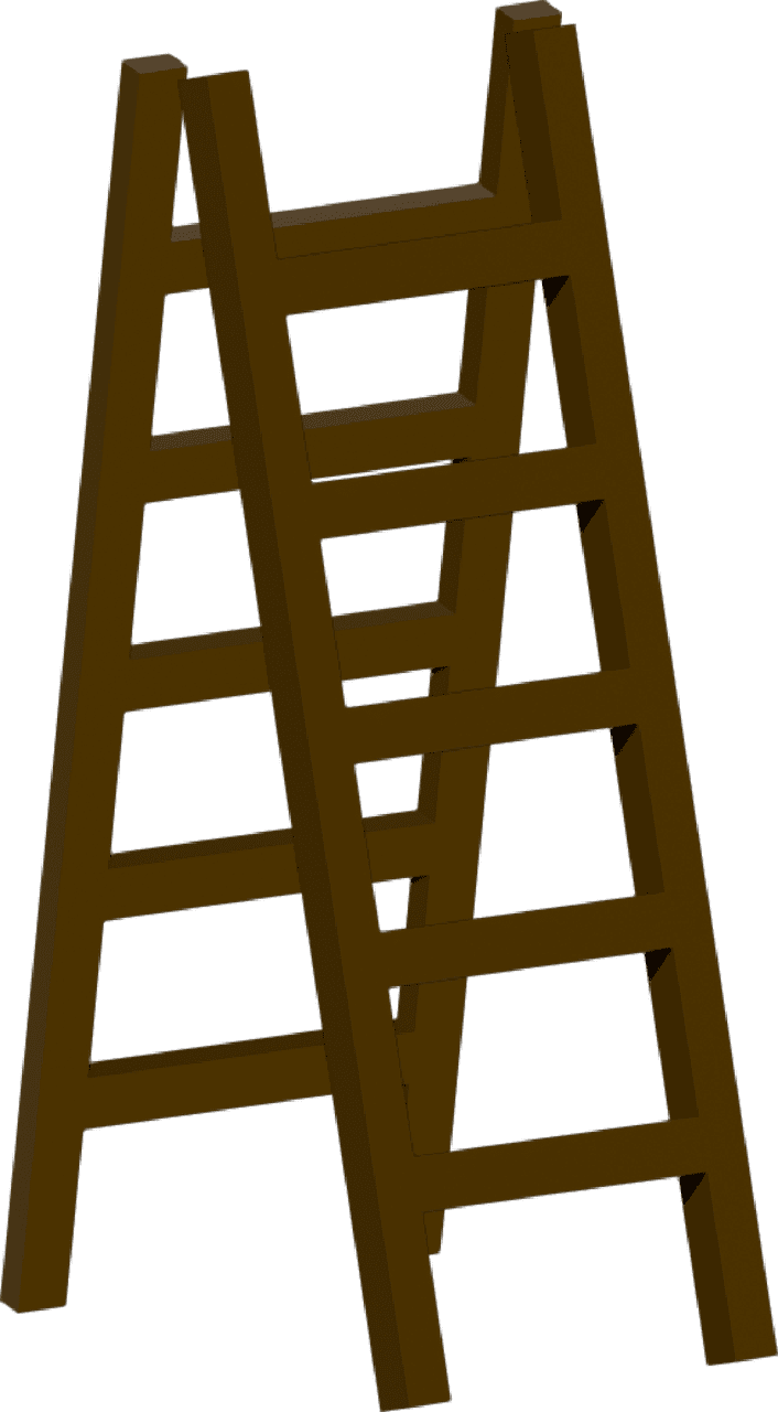 Ladder stairs height vector graphic clipart