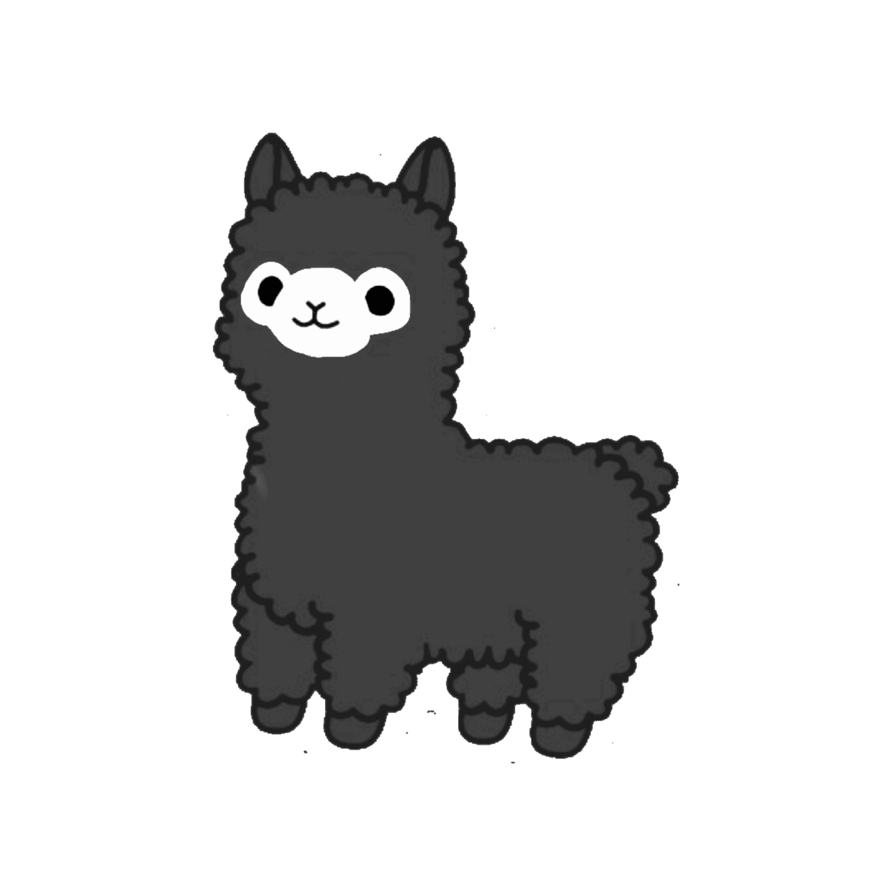 Llama pin page clipart free