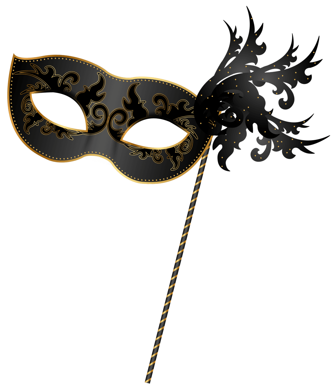 Mardi gras carnival mask clipart image