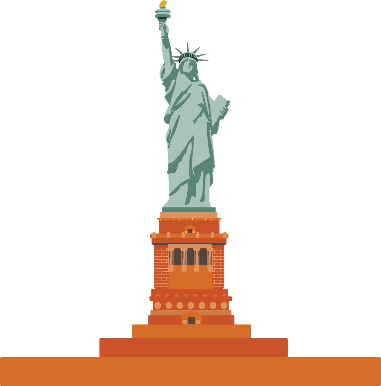 Statue of liberty vector clipart images