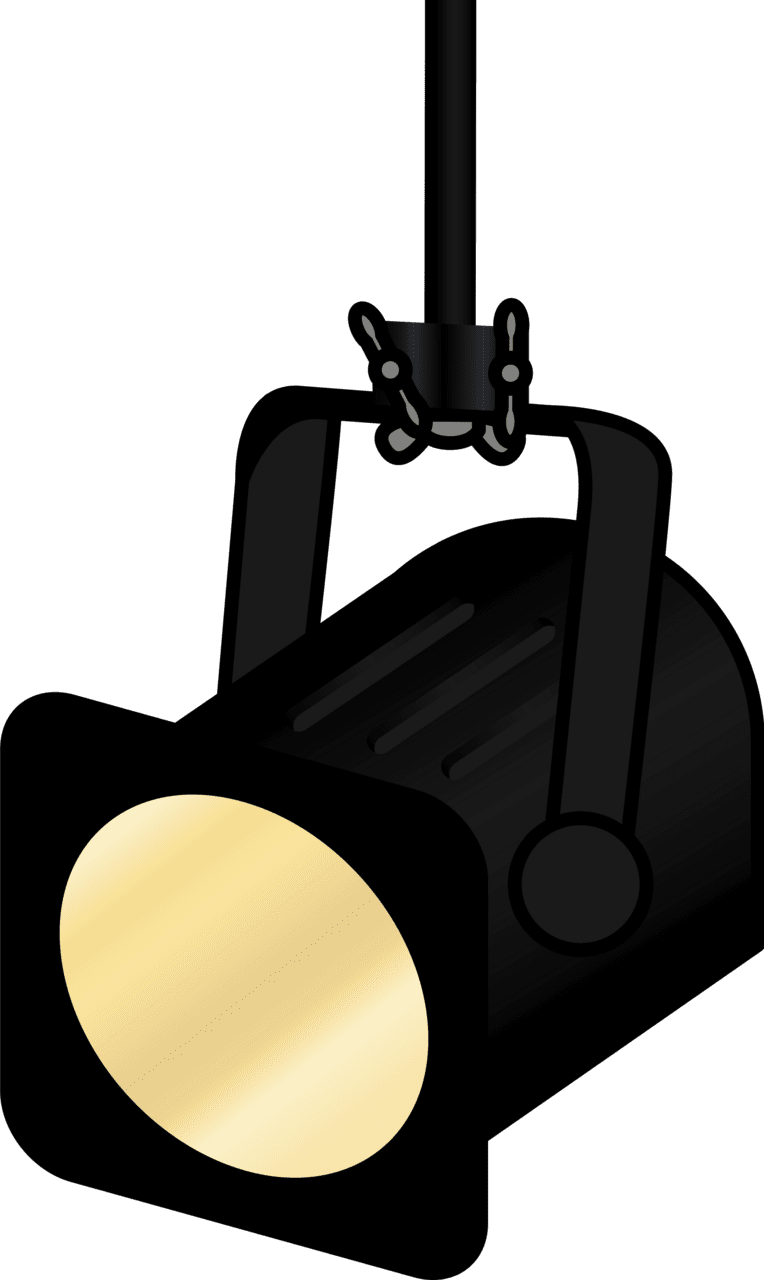 Spotlight vector clipart images 7