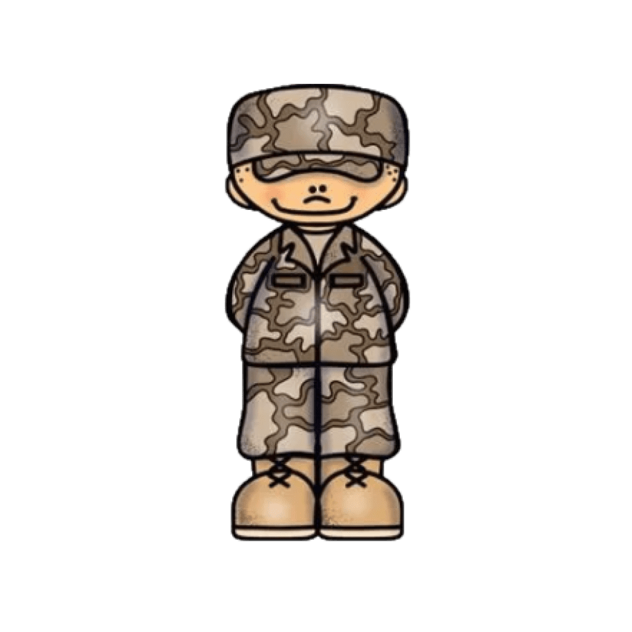 Soldier meslekler clipart vector