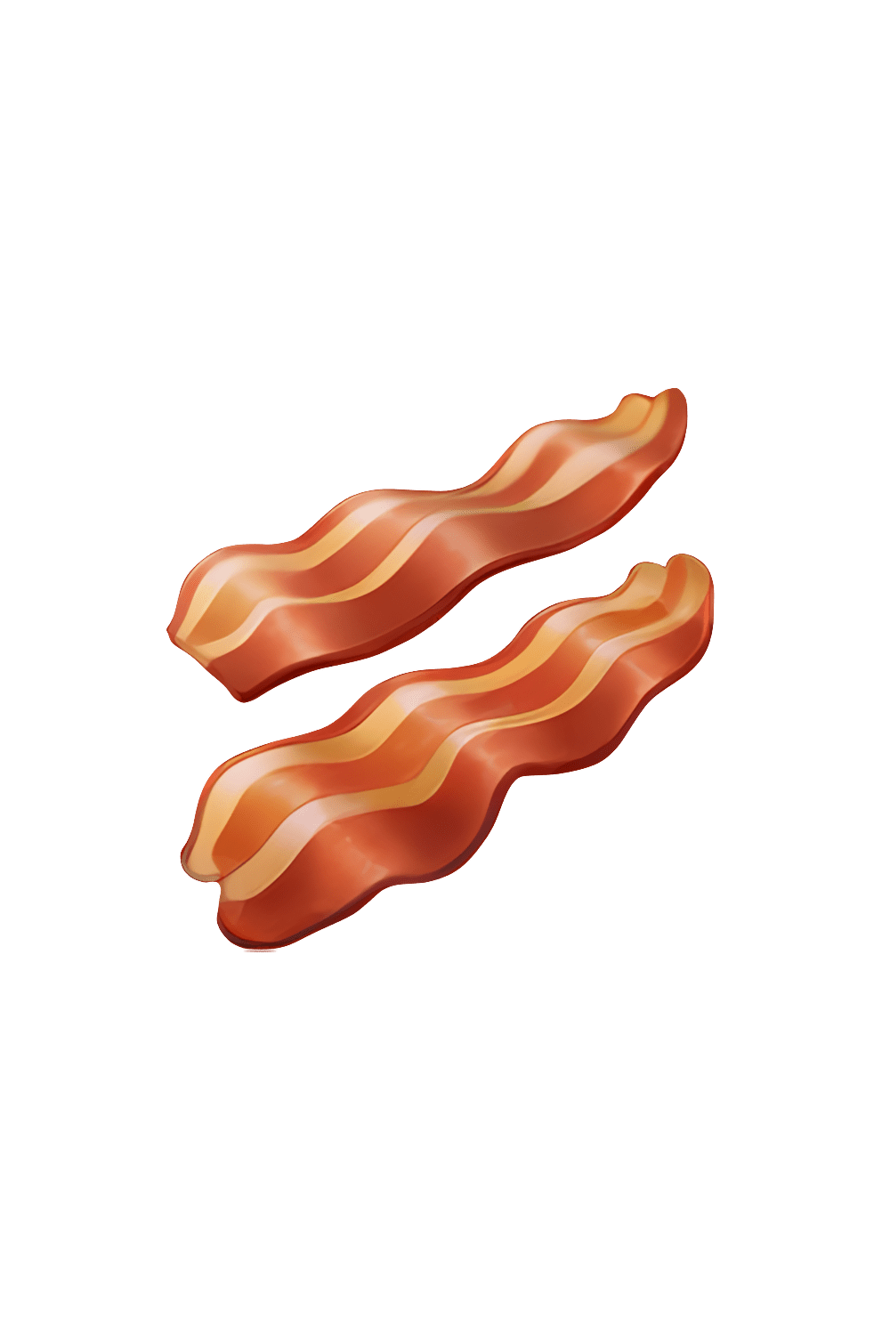 Meat bacon emoji clipart vector