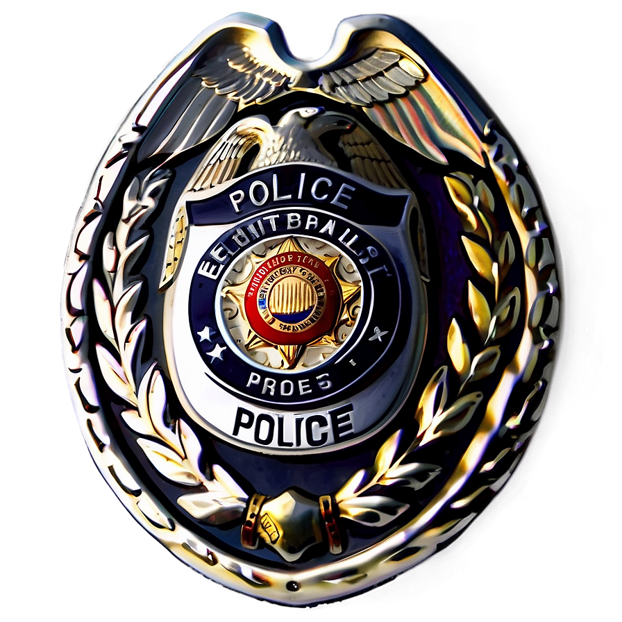 Police badge template clipart free