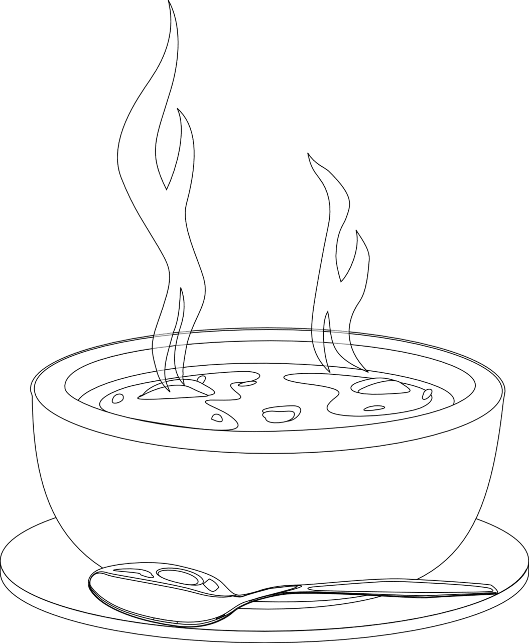 Soup clipart free