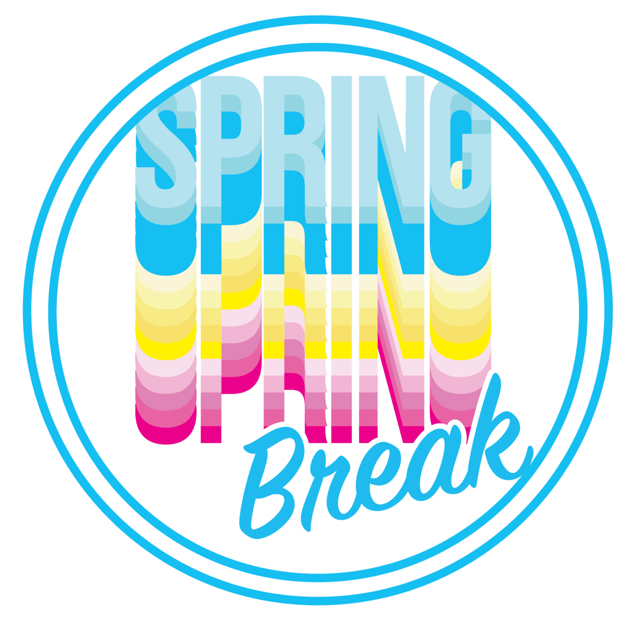 Spring break tuesday march am pm clipart picture