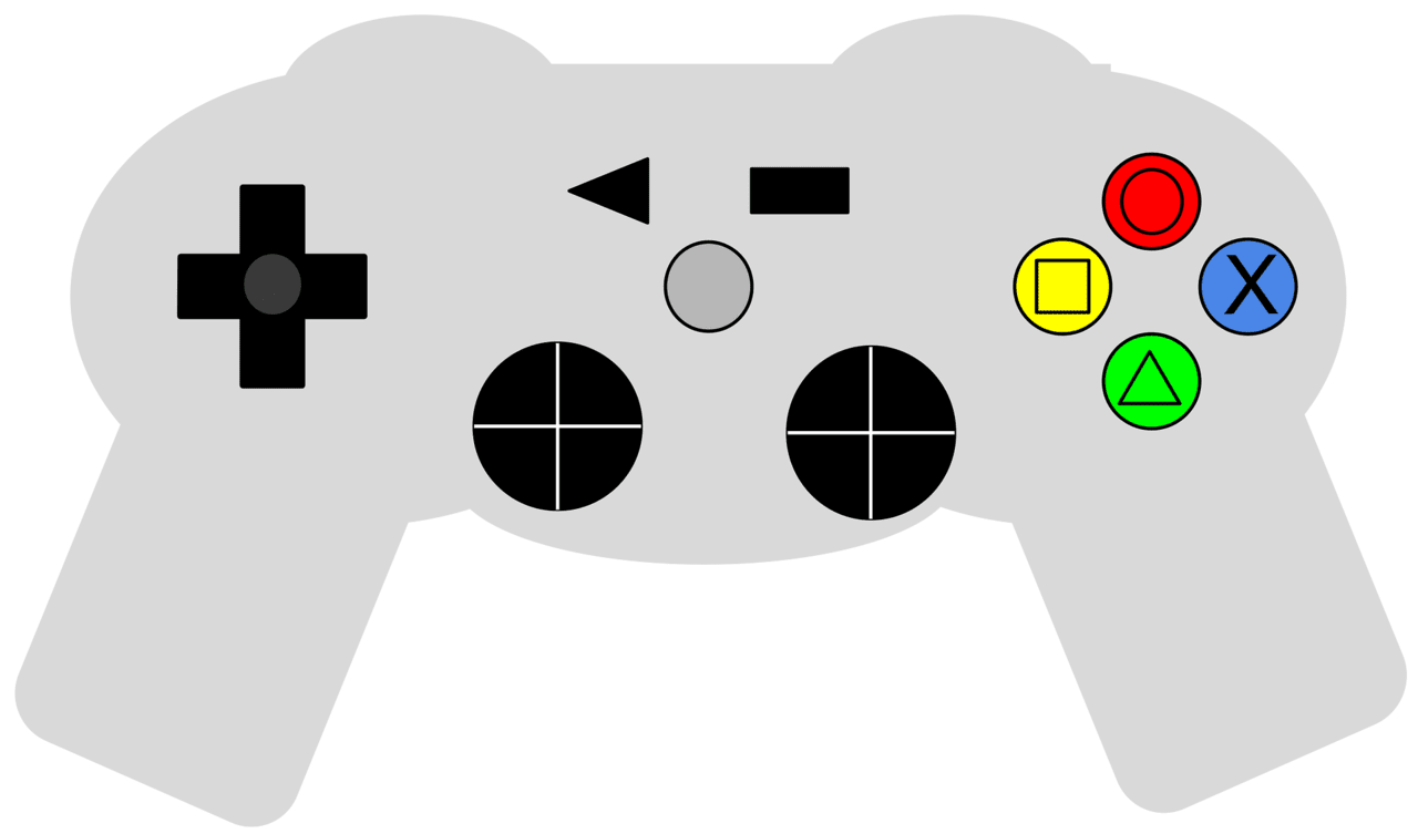 Video game controller games vector clipart images