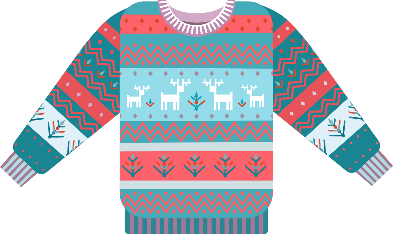 Ugly sweater vector clipart images 2