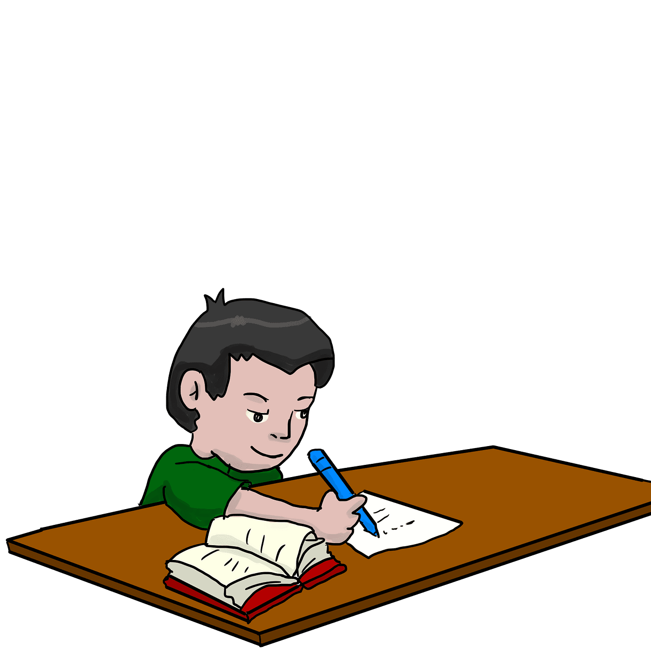 Boy study ing vector clipart images