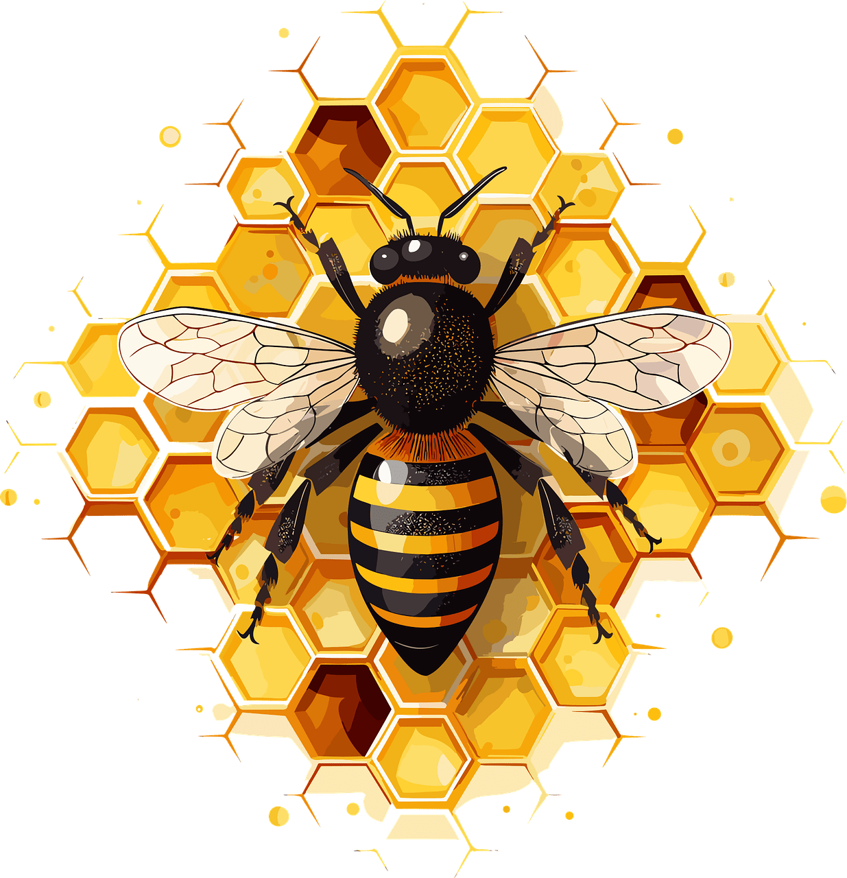 Honeycomb ai gegenereerd bij hon graat gratis vectorafbeeld op pixabay clipart