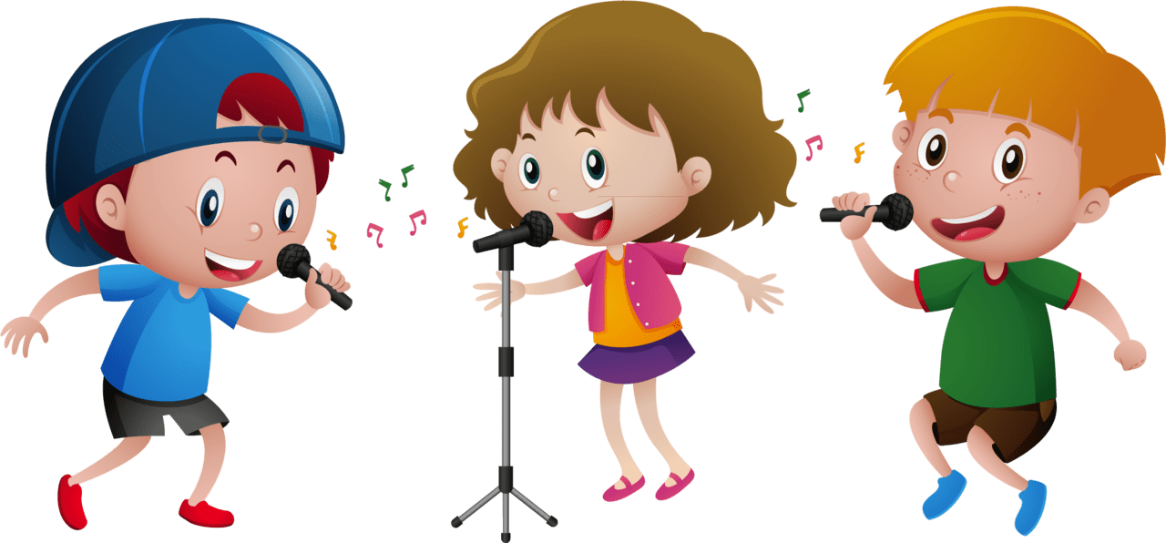 Singing pin clipart picture