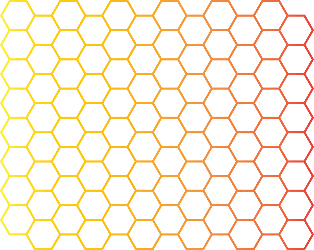 Honeycomb list of pattern vector clipart