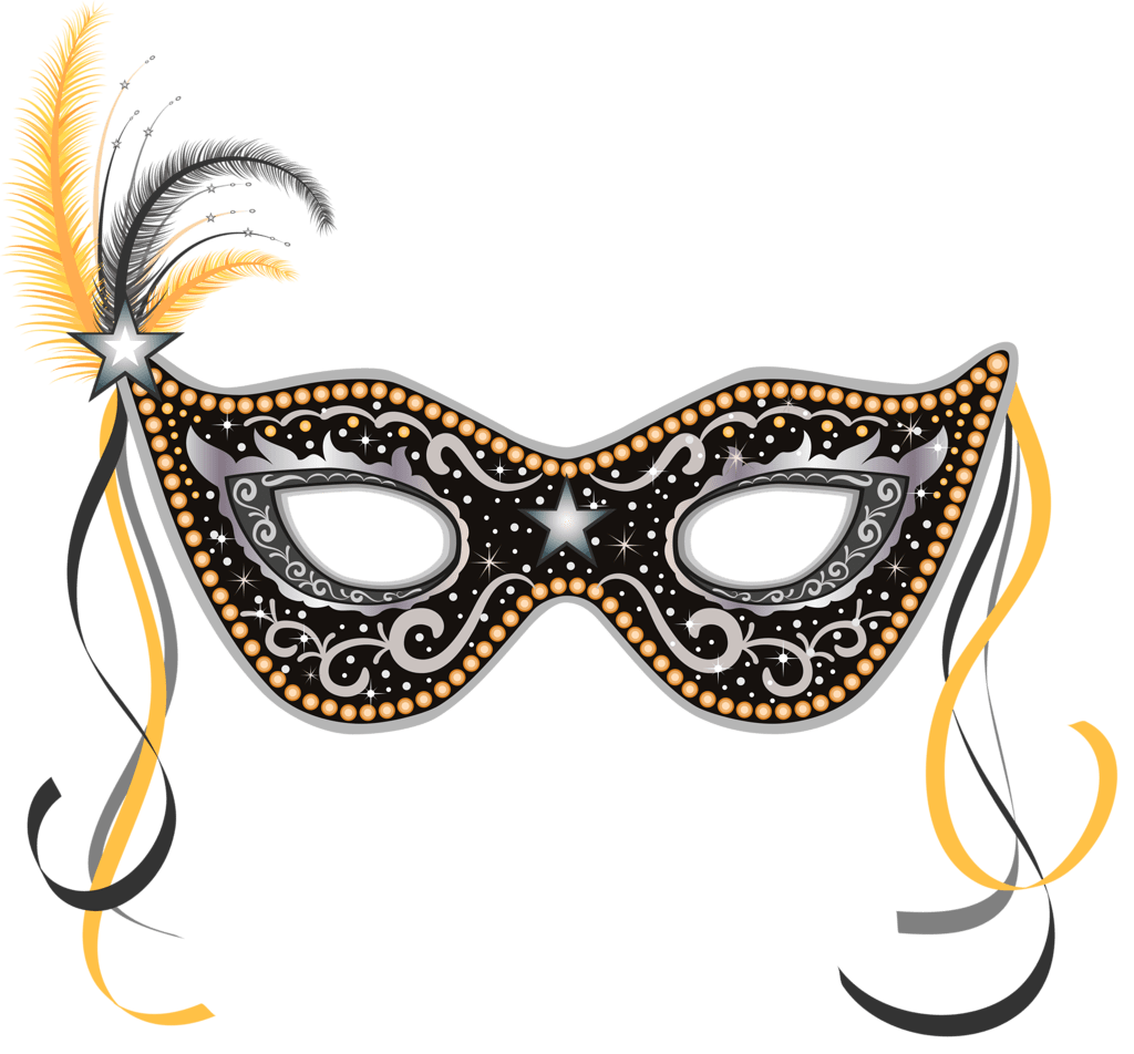 Mardi gras pin page clipart image