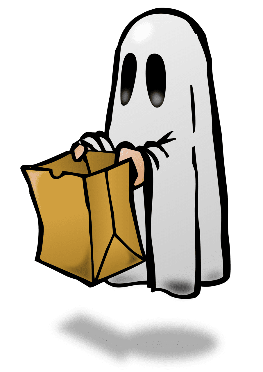 Trunk or treat ghost trick vector clipart the kirkwood call