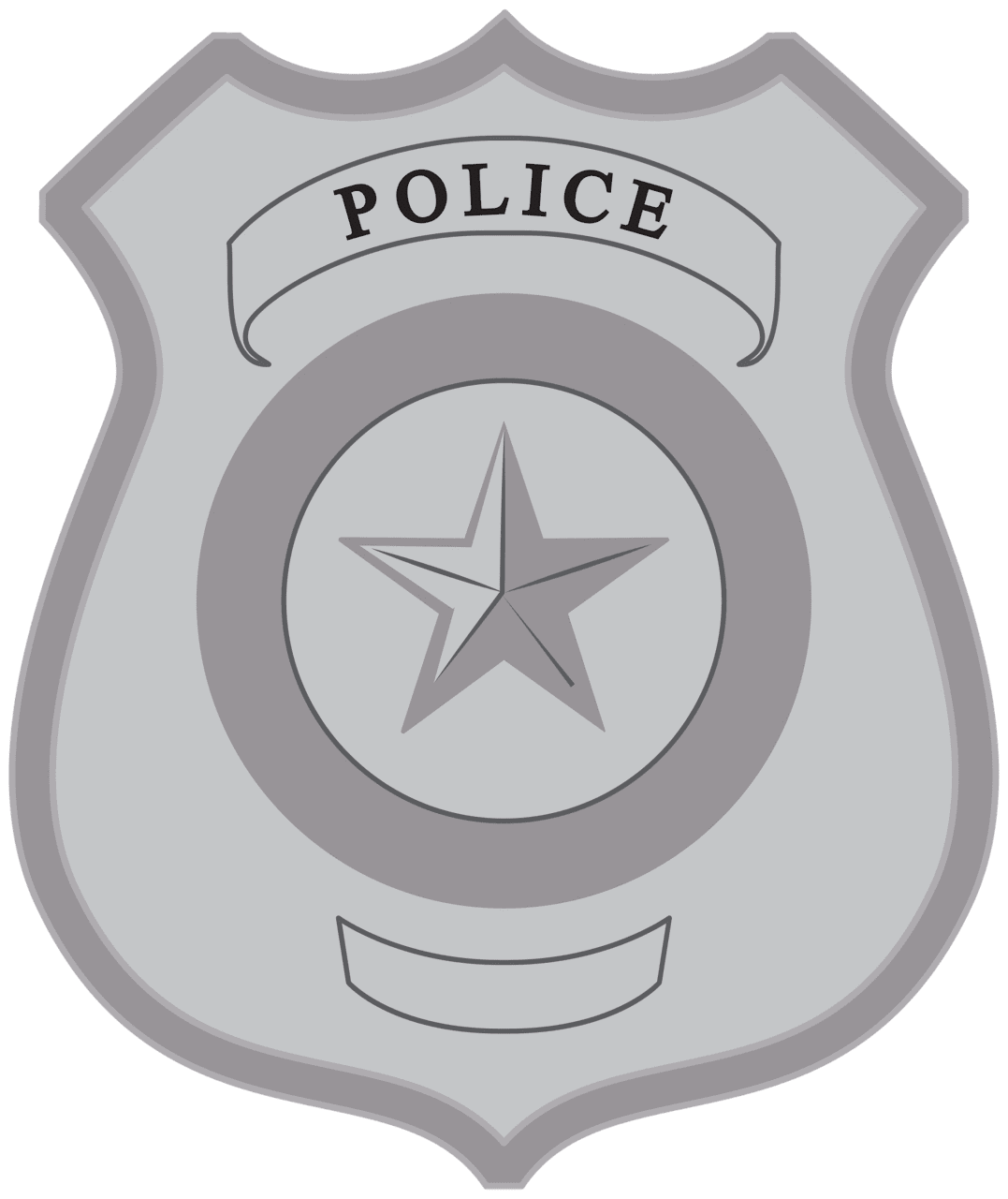 Police badge vector clipart images 2