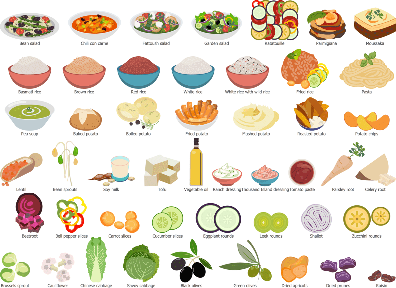 Salad new cooking recipes solution for conceptdraw pro clipart image