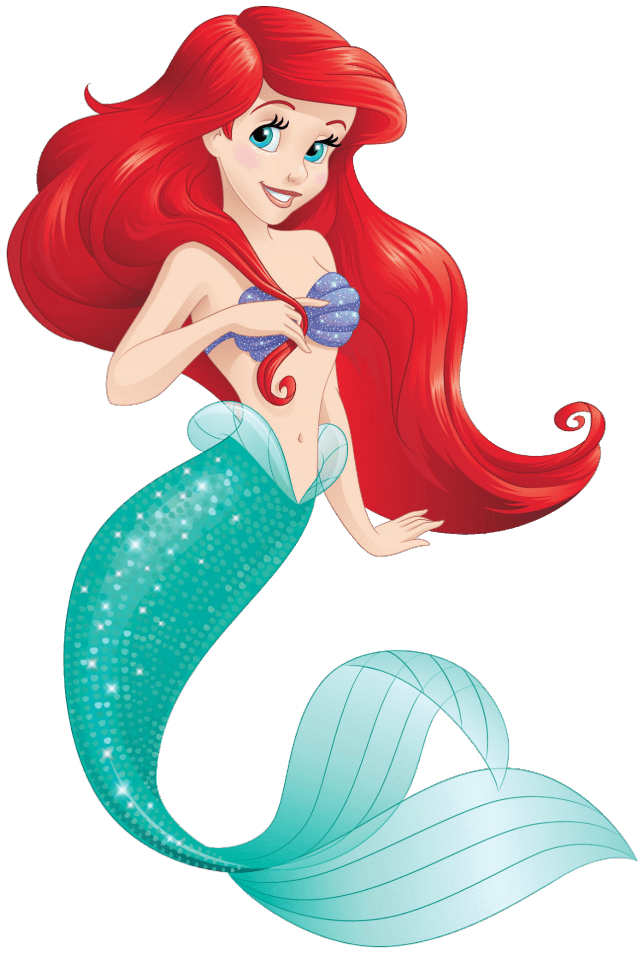 Mermaid tail ariel cb clipart vector