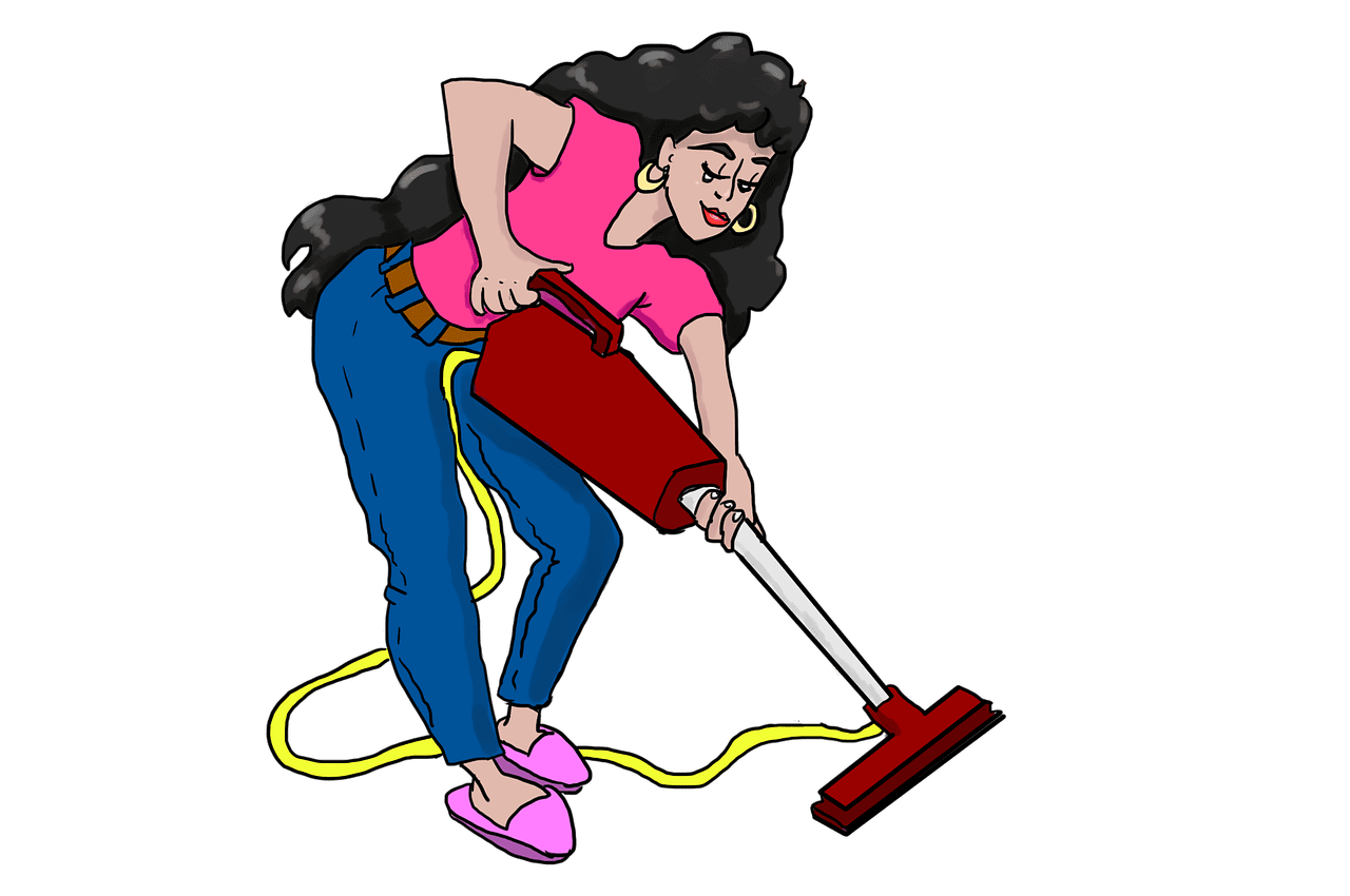 Vacuum ing cleaning image clipart