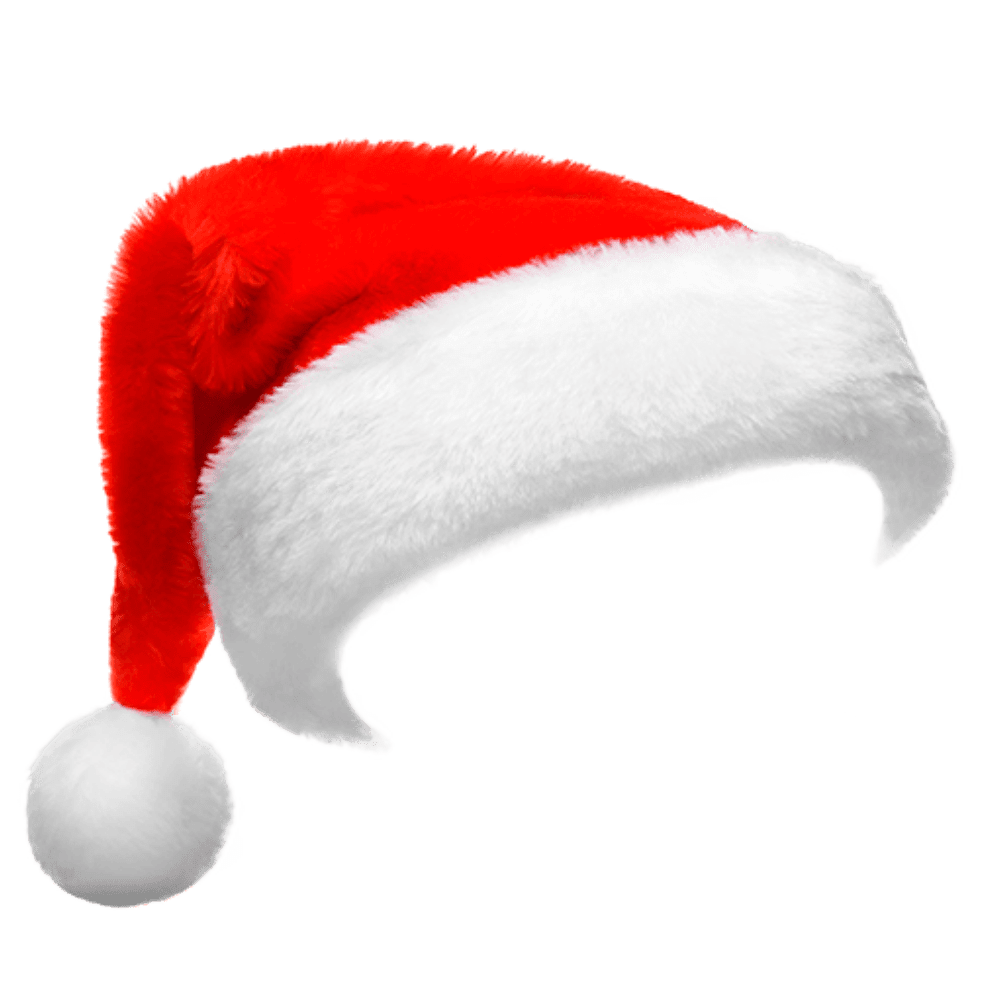 Santa claus hat christmas cap caps clipart vector