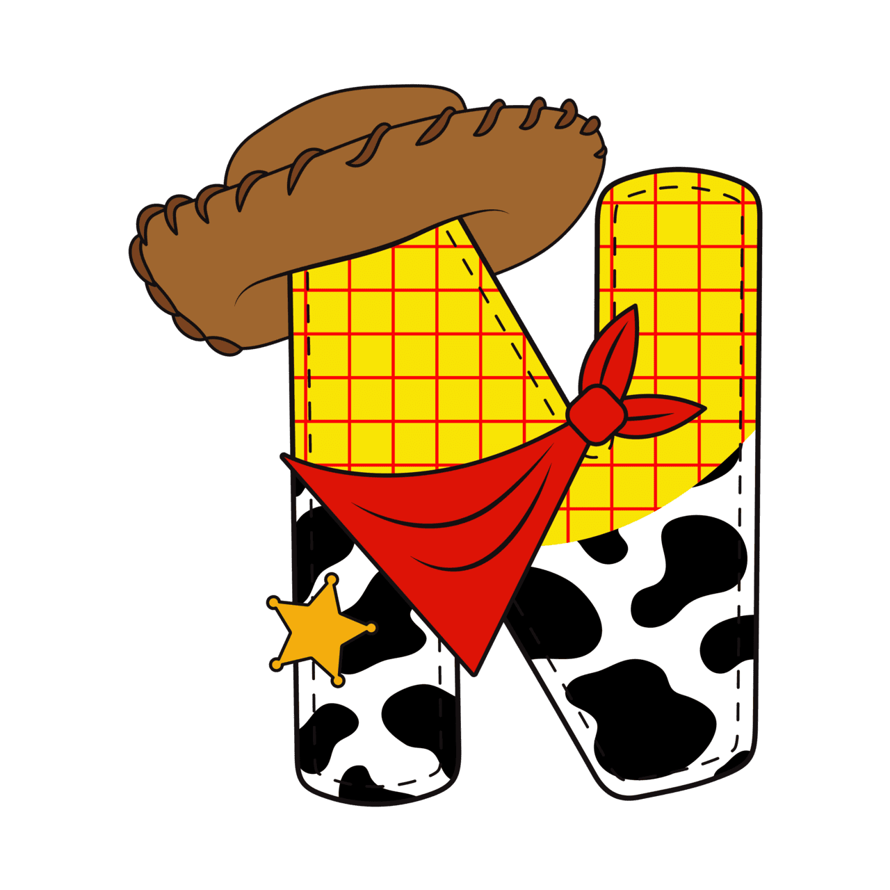 Western hat page clipart picture