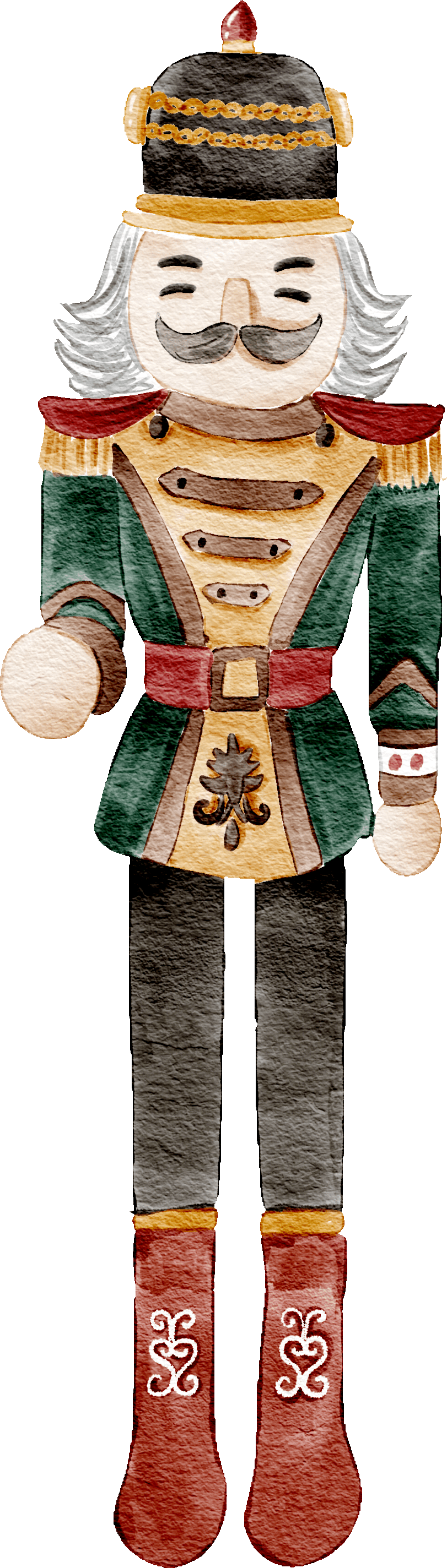 Soldier nutcracker holiday wall decal set clipart picture