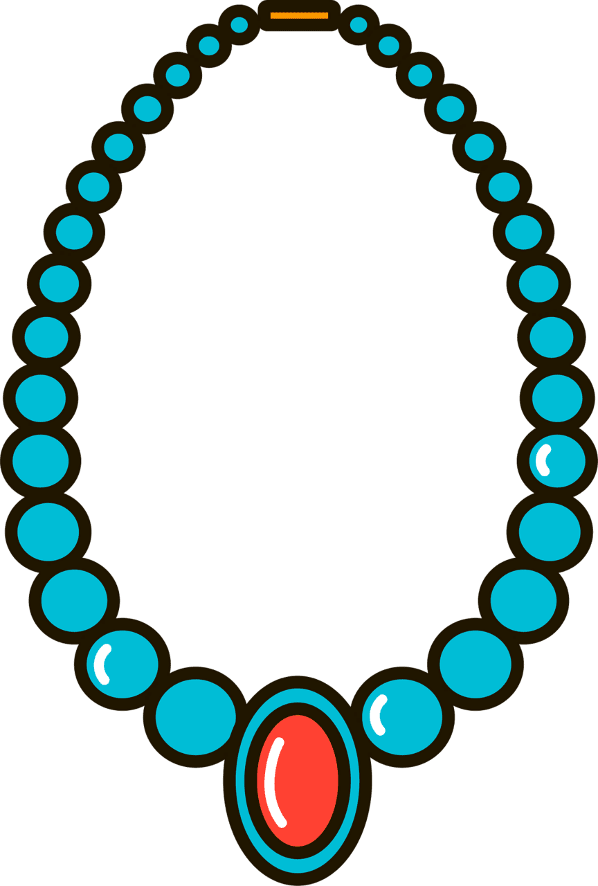 Jewelry necklace vector clipart images 3