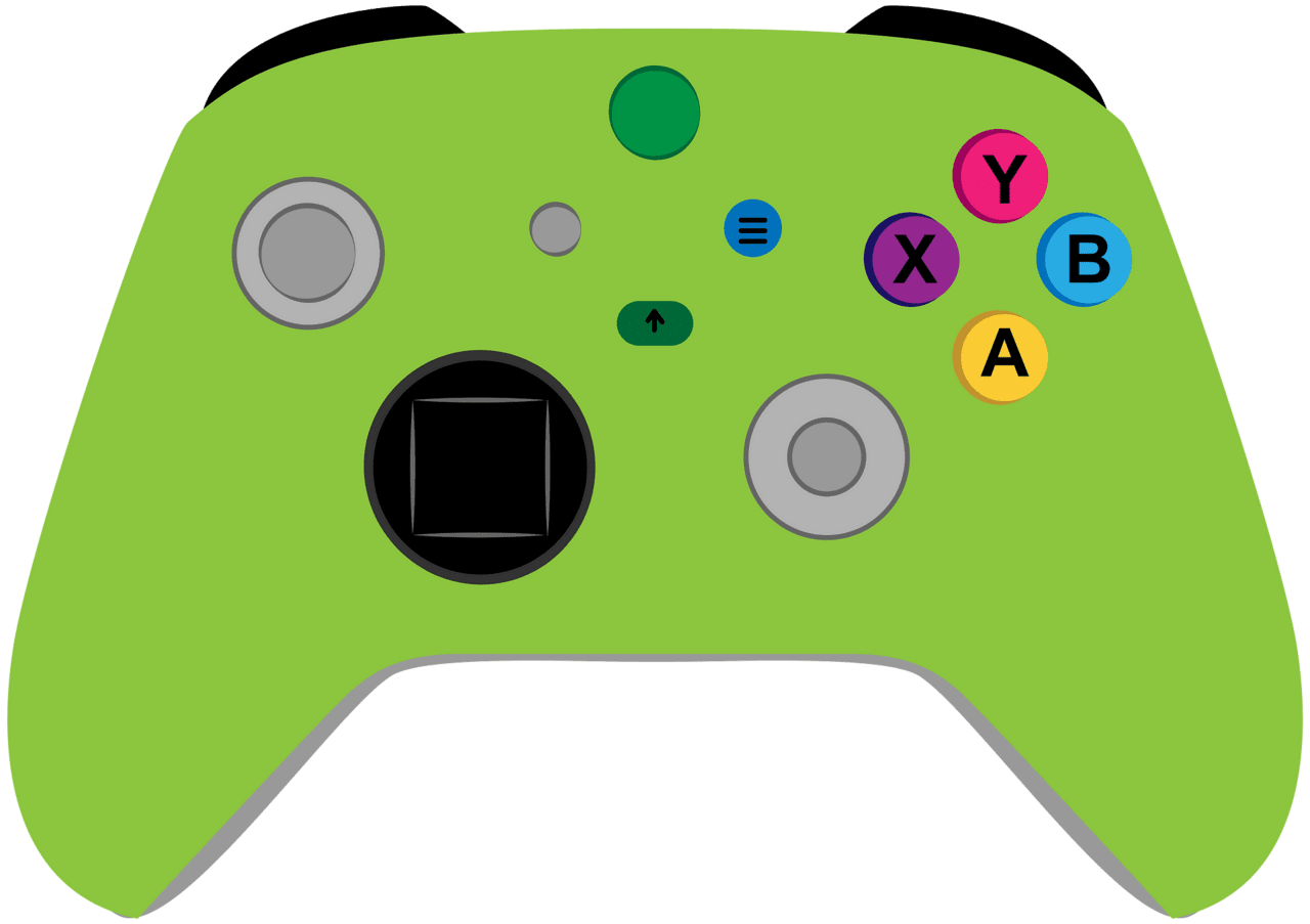 Video game controller xbox vector clipart images 3