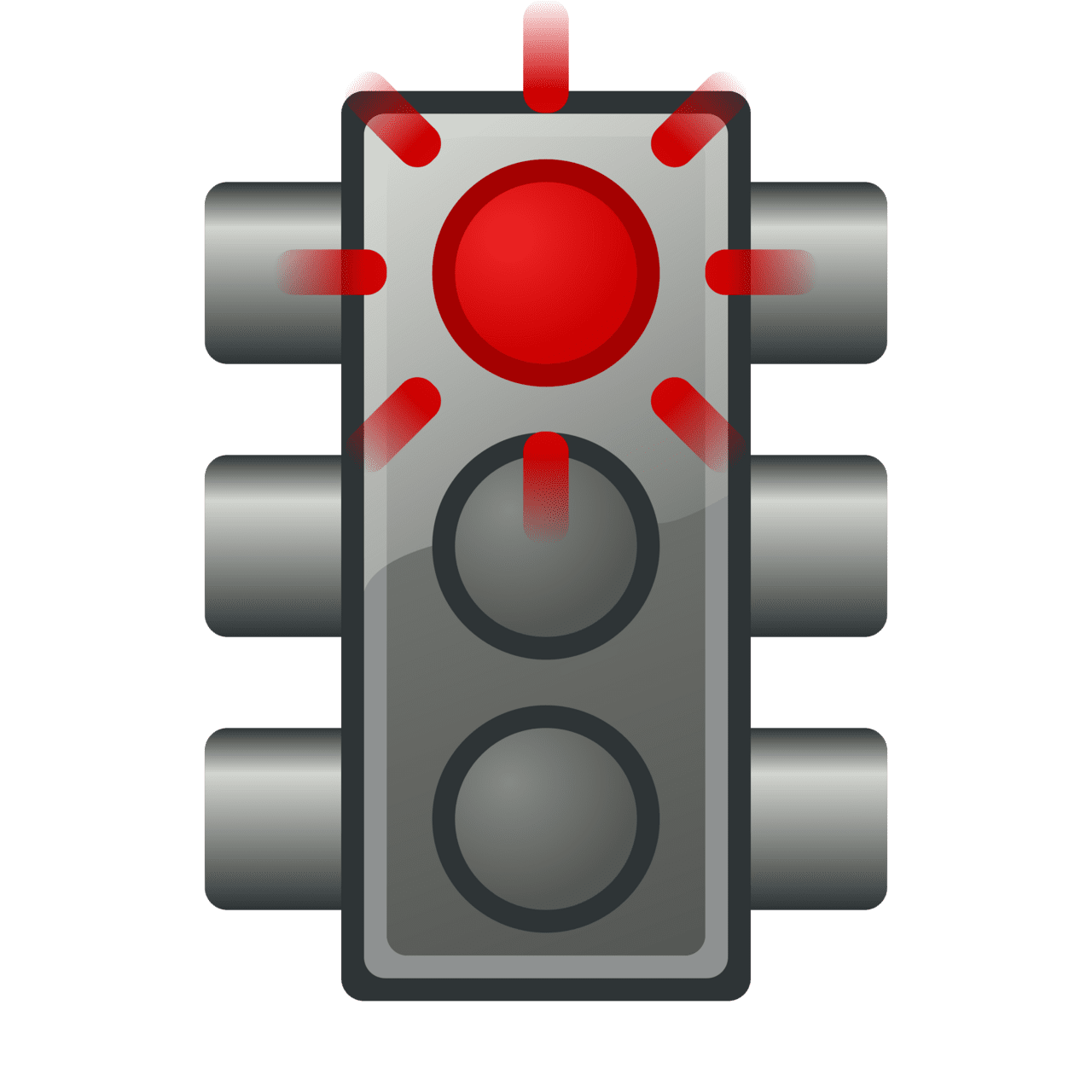 Stoplight red in traffic light clipart photo