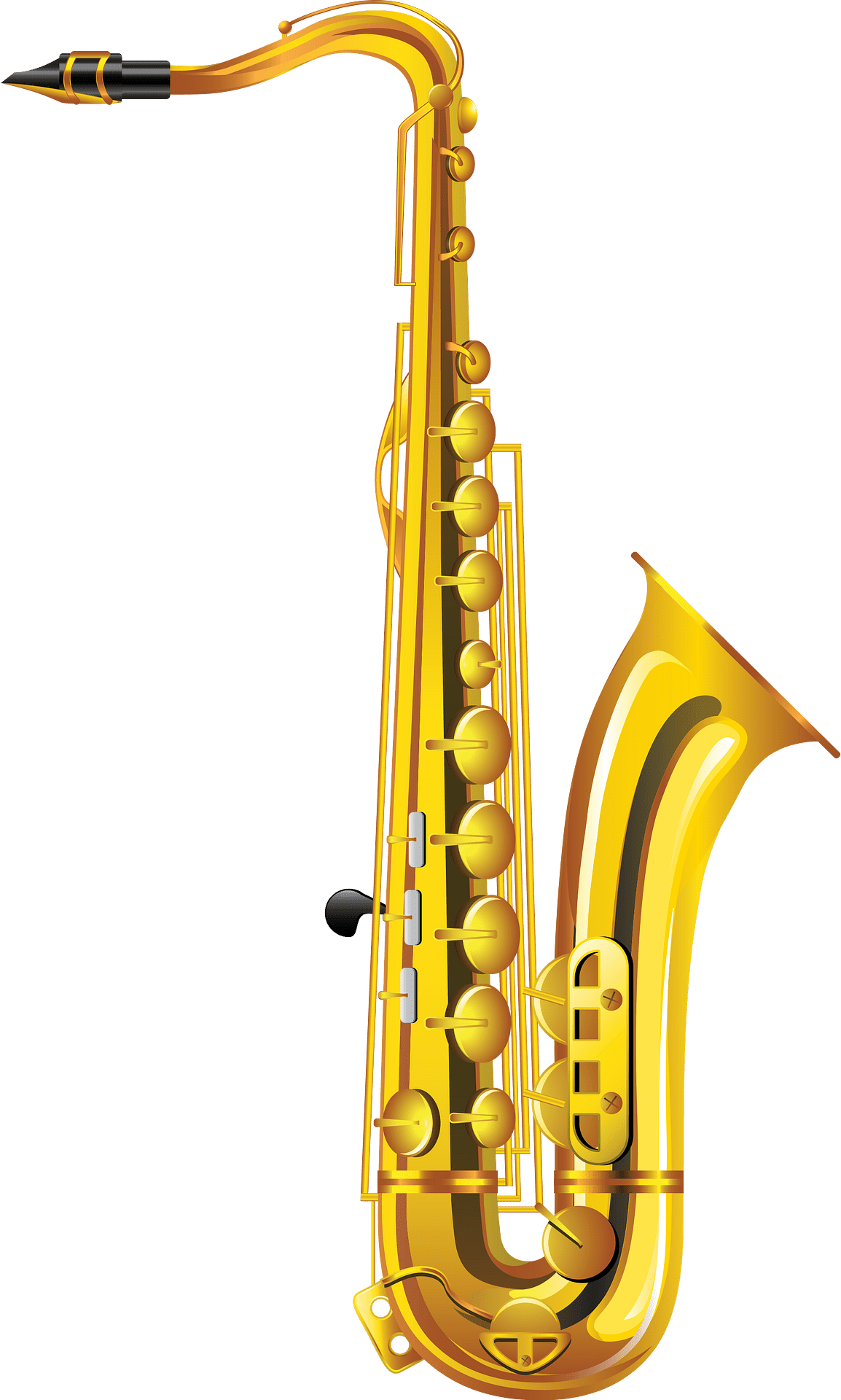 Saxophone vector clipart images 3