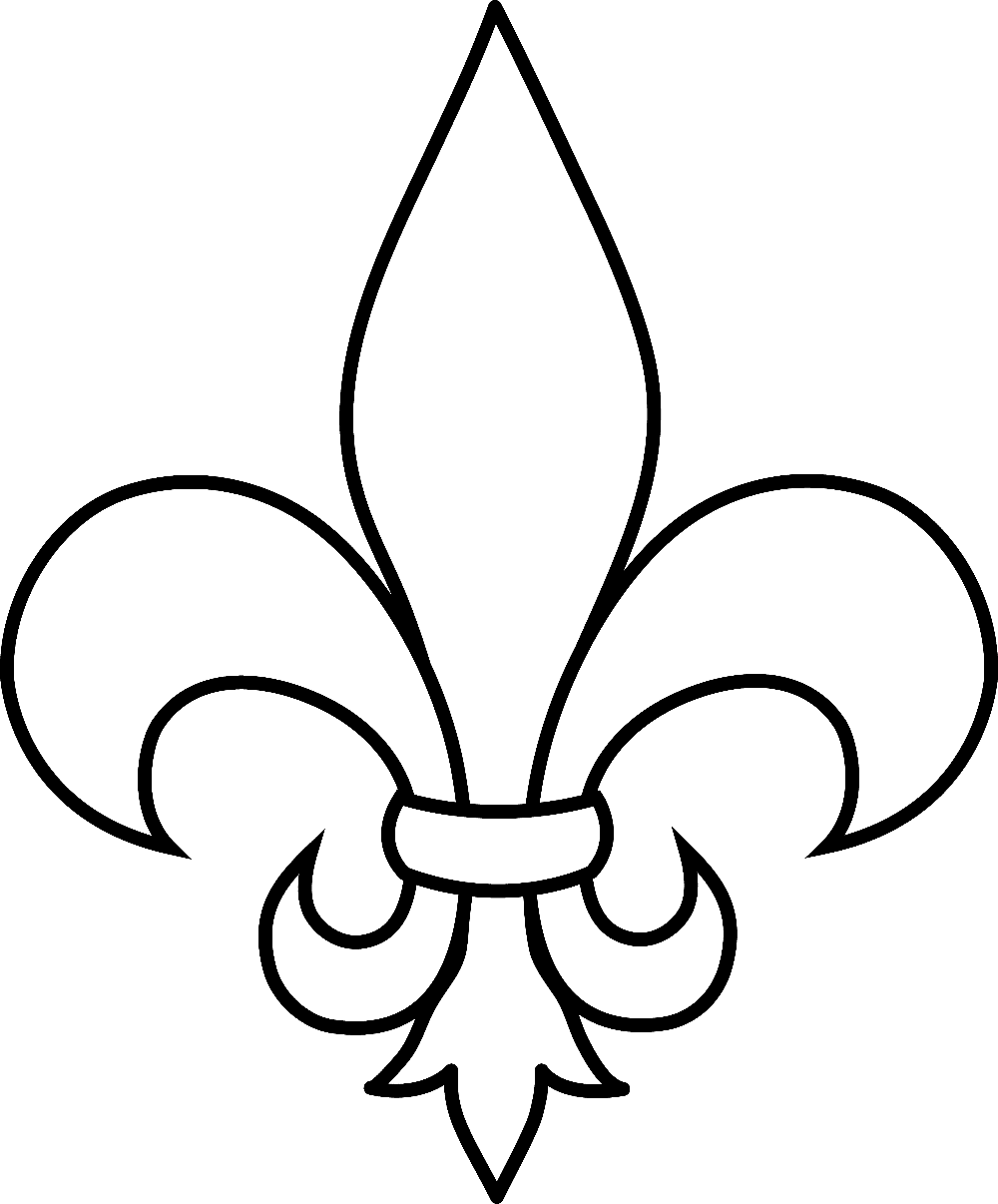 Mardi gras fleur de lis clipart vector